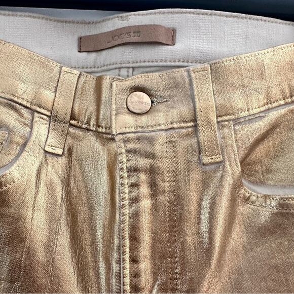 Joes Jeans Luna High Rise Cigarette Ankle Gold Jeans 27 - Picture 3 of 8